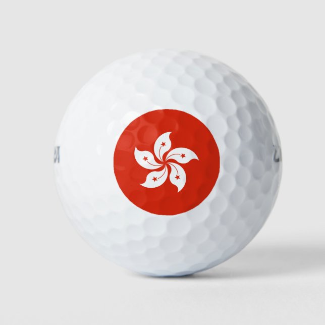 Balles De Golf Drapeau de Hong Kong (Devant)