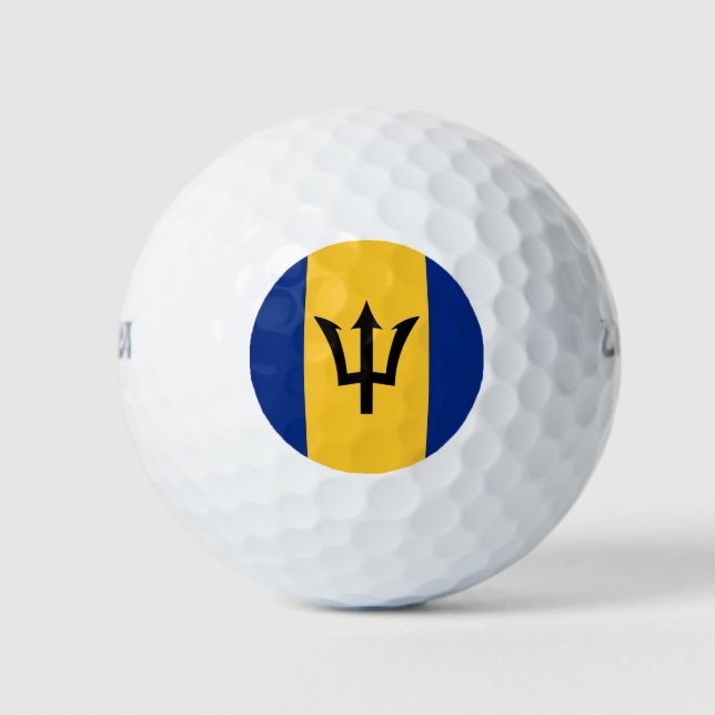 Balles De Golf Drapeau de la Barbade (Devant)