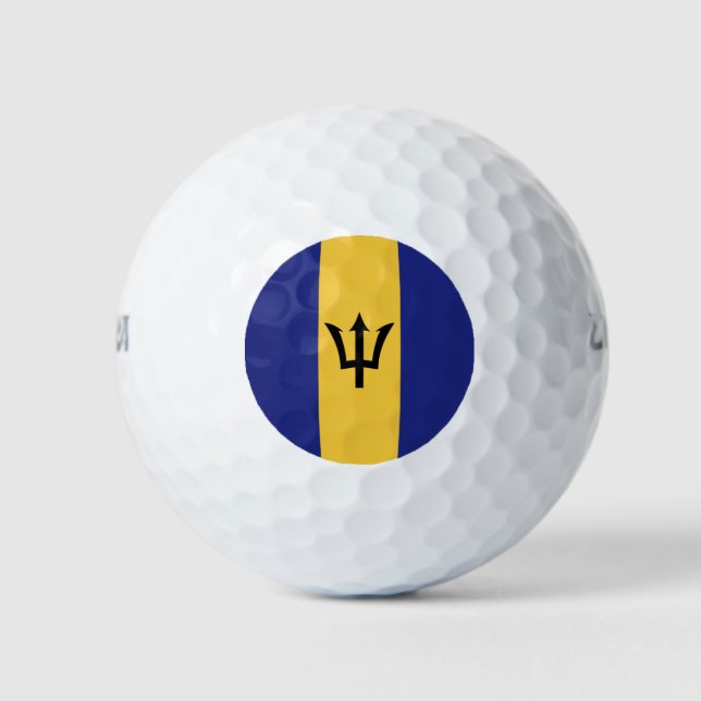 Balles De Golf Drapeau de la Barbade (Devant)