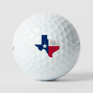 Balles De Golf drapeau de la carte du Texas