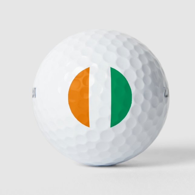 Balles De Golf Drapeau de la Côte d'Ivoire (Devant)