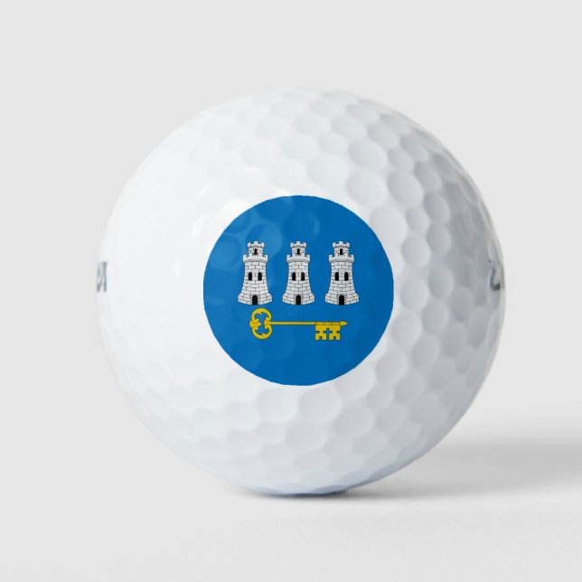 Balles De Golf Drapeau de La Havane, Cuba Golf Balls (Devant)