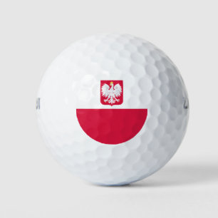 Balles De Golf Drapeau de la Pologne