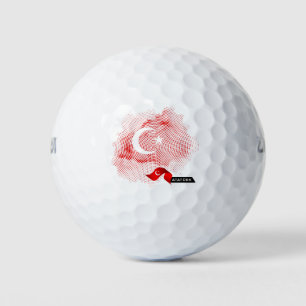 Balles De Golf Drapeau de la Turquie