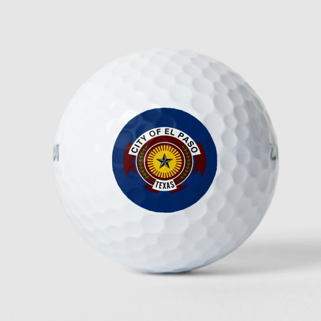 Balles De Golf Drapeau de la ville d'El Paso, Texas Balls de Golf (Devant)