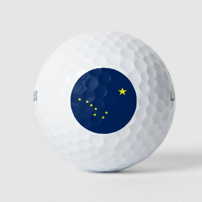 Balles De Golf Drapeau de l'Alaska (Devant)