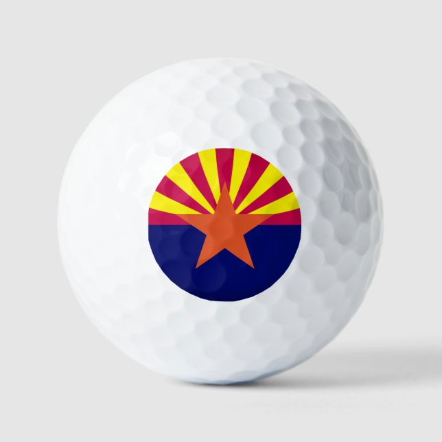 Balles De Golf Drapeau de l'Arizona (Recto)