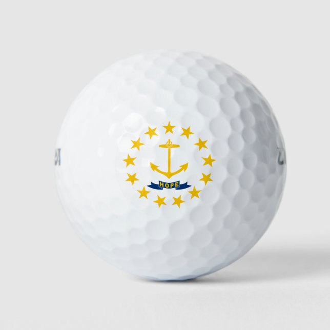 Balles De Golf Drapeau de l'État de Rhode Island (Devant)