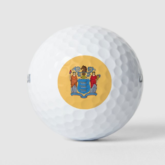 Balles De Golf Drapeau de l'État du New Jersey (Devant)
