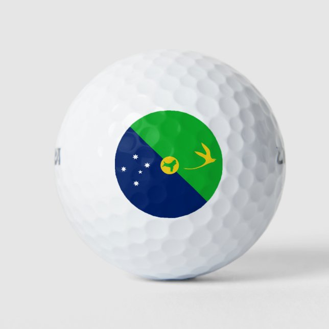 Balles De Golf Drapeau de l'île Christmas (Devant)