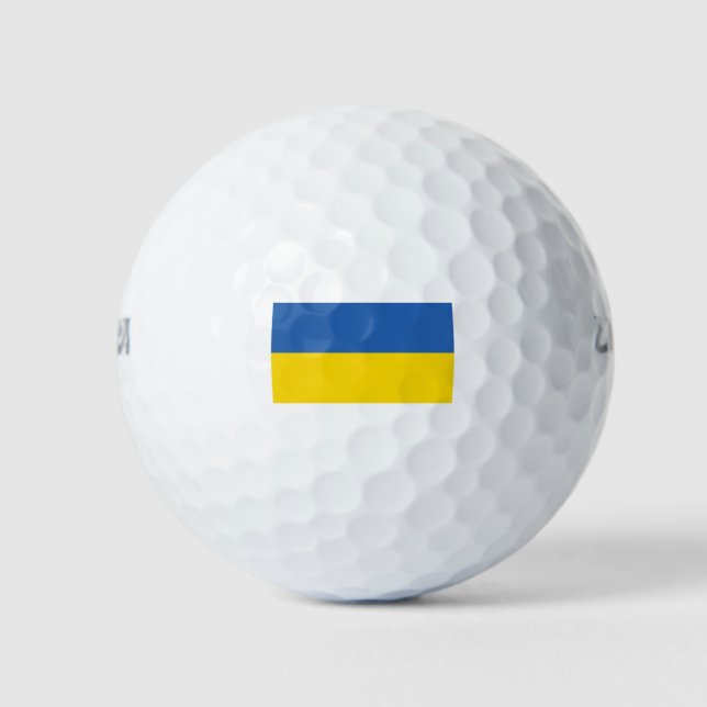 BALLES DE GOLF DRAPEAU DE L'UKRAINE (Devant)