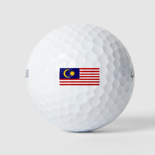 Balles De Golf Drapeau de Malaisie (Devant)
