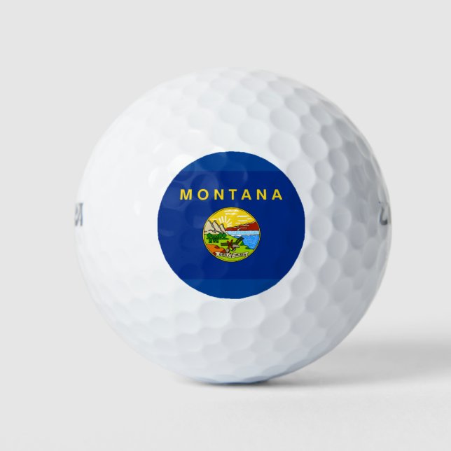 BALLES DE GOLF DRAPEAU DE MONTANA (Devant)