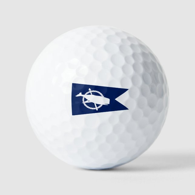 Balles De Golf Drapeau de Nantucket, Massachusetts (Recto)