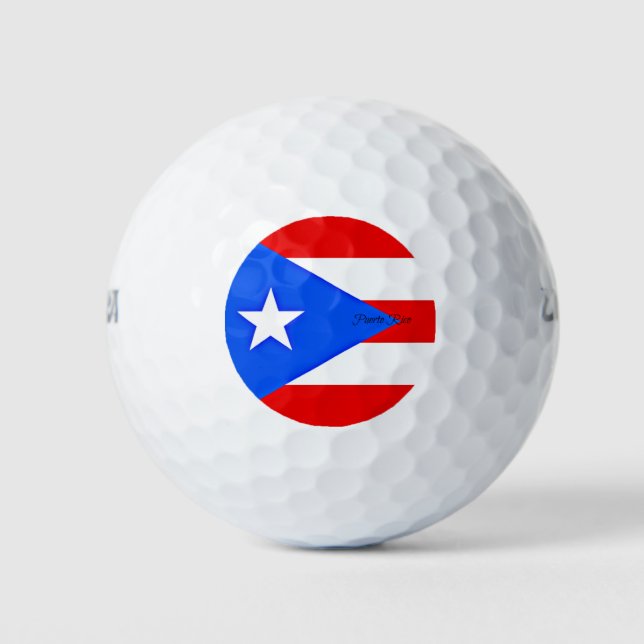 Balles De Golf Drapeau de Porto Rico (Devant)