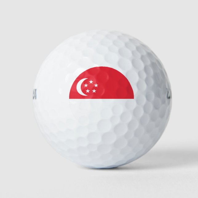 Balles De Golf Drapeau de Singapour (Devant)