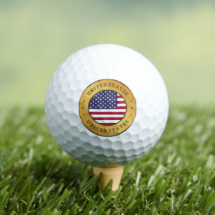 Balles De Golf Drapeau des États-Unis