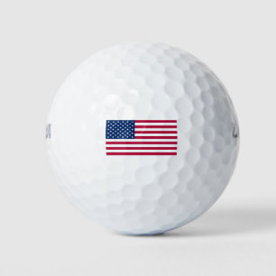 Balles De Golf Drapeau Des États-Unis D'Amérique