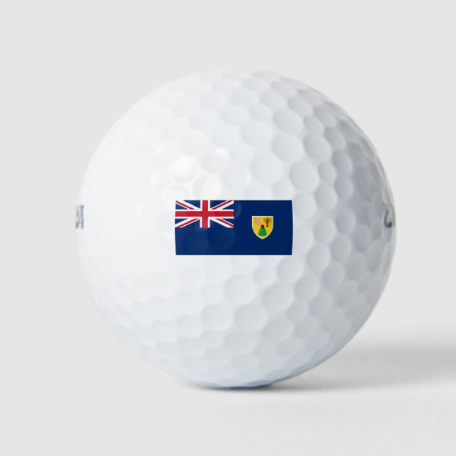 Balles De Golf drapeau des îles turques et caicos (Devant)