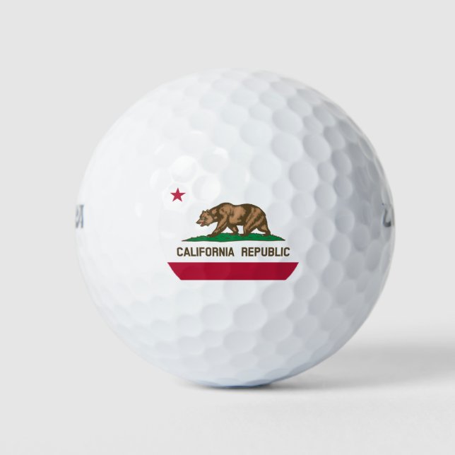 Balles De Golf Drapeau d'État de Californie (Devant)