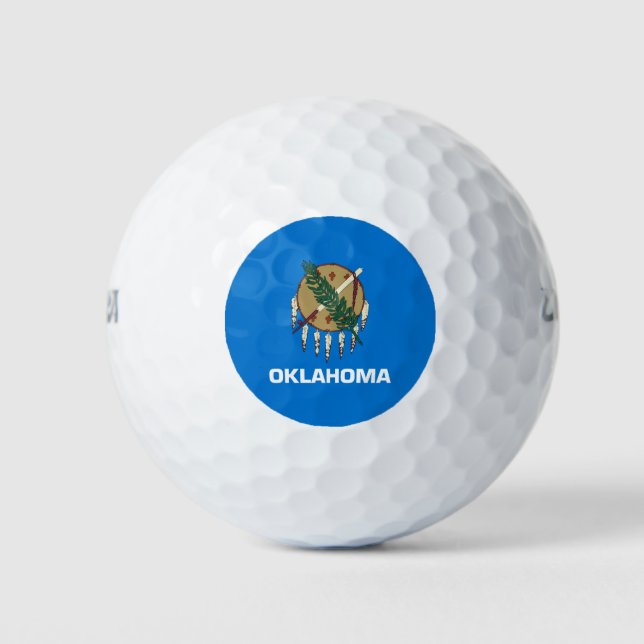 Balles De Golf Drapeau d'État de l'Oklahoma (Devant)