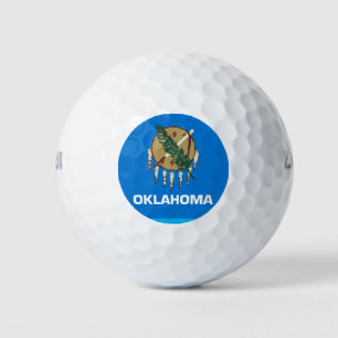 BALLES DE GOLF DRAPEAU D'OKLAHOMA
