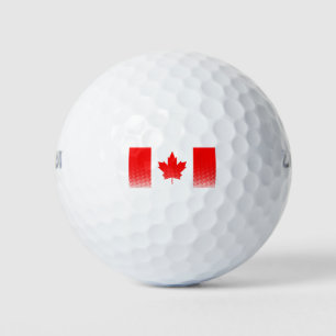 Balles De Golf Drapeau Du Canada À Effet Halfton