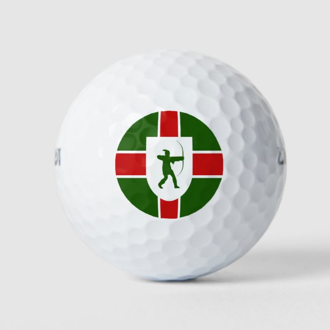 Balles De Golf Drapeau du comté de Nottinghamshire (Devant)
