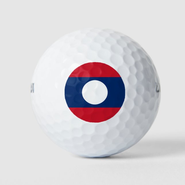 Balles De Golf Drapeau du Laos (Devant)