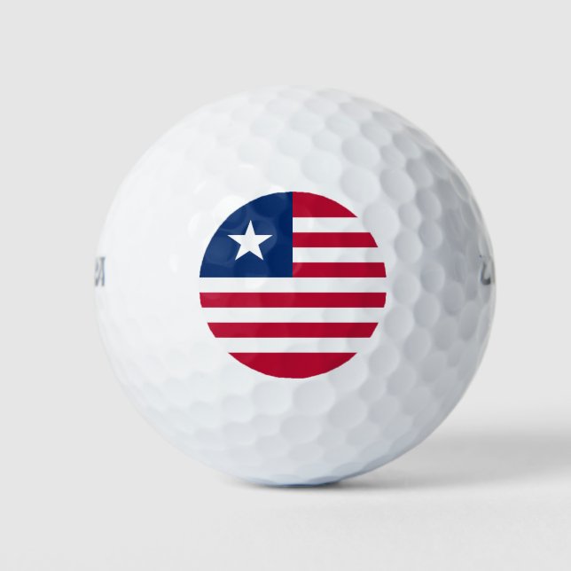 Balles De Golf Drapeau du Libéria (Devant)