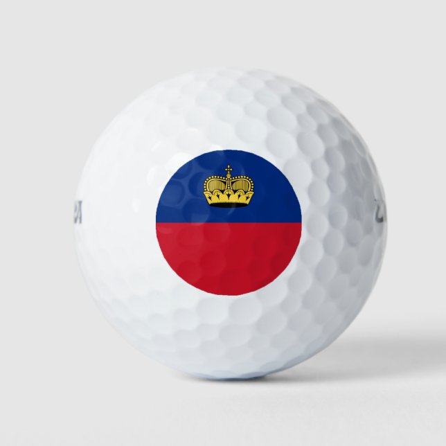 Balles De Golf Drapeau du Liechtenstein (Devant)