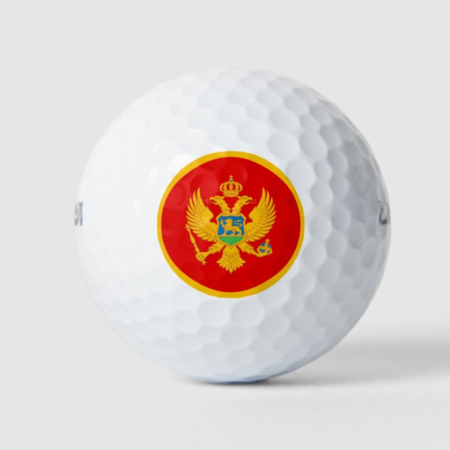 Balles De Golf Drapeau du Monténégro (Devant)
