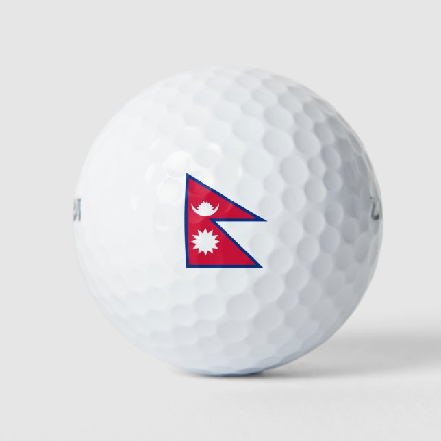 Balles De Golf Drapeau du Népal (Devant)