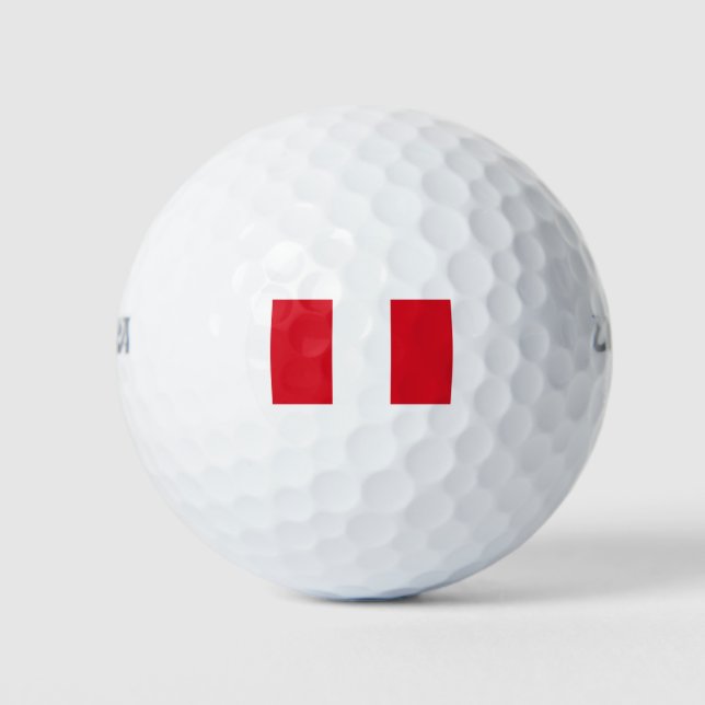 Balles De Golf Drapeau du Pérou (Devant)