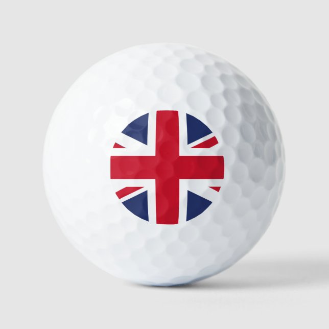 Balles De Golf Drapeau du Royaume-Uni (Recto)