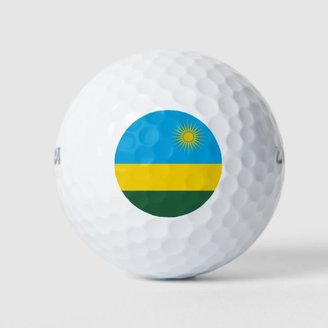 Balles De Golf Drapeau du Rwanda (Devant)