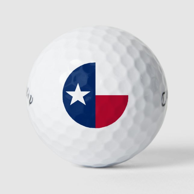 Balles De Golf Drapeau du Texas : Longhorns, l'État de l'étoile s (Devant)