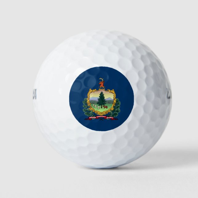 Balles De Golf Drapeau du Vermont (Devant)