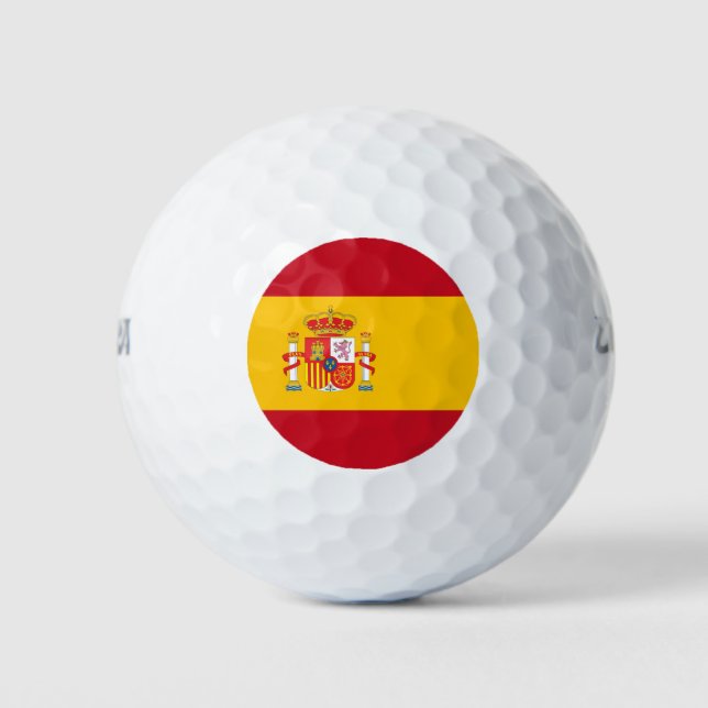 Balles De Golf Drapeau espagnol (Devant)