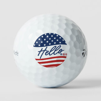 Balles de Golf Drapeau États-Unis - Cadeau Personn