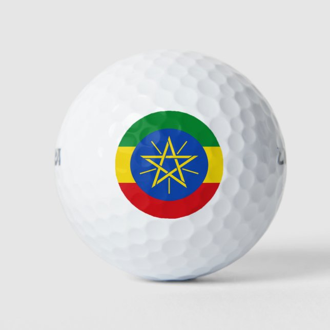Balles De Golf Drapeau Éthiopie (Devant)