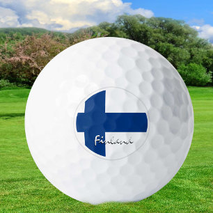 Balles De Golf Drapeau Finlande & Finlande / Golf Ball