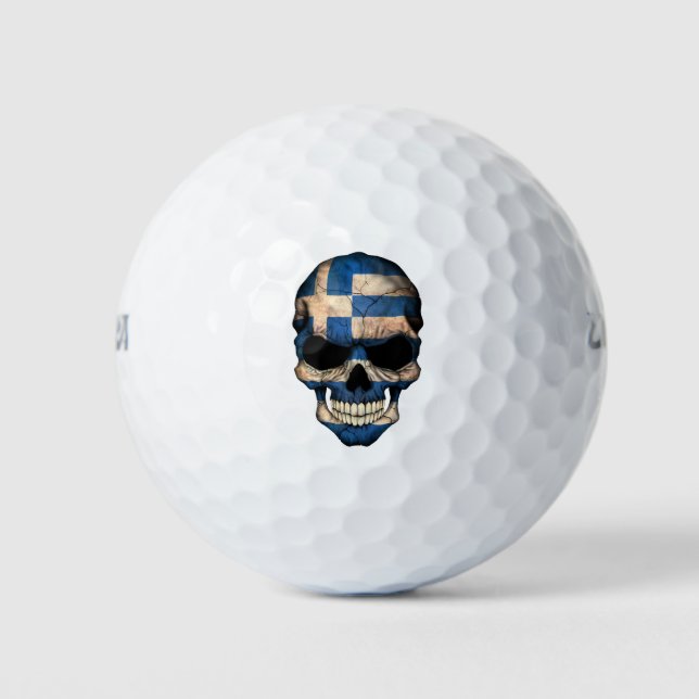 Balles De Golf Drapeau grec personnalisable (Devant)