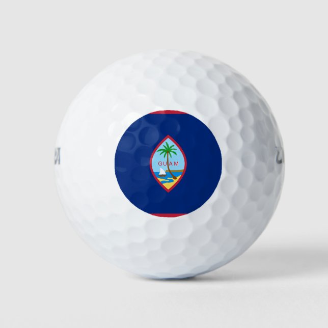 Balles De Golf Drapeau Guam (Devant)