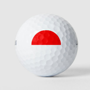 Balles De Golf Drapeau Indonésie