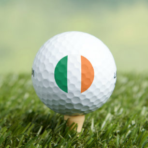 Balles De Golf drapeau irlandais vert orange tricolore patriotiqu
