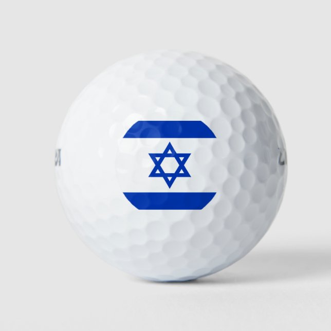 Balles De Golf Drapeau Israël (Devant)