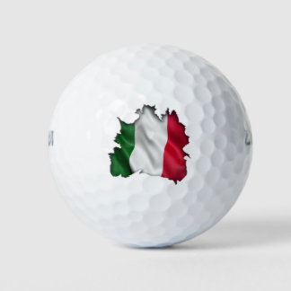 Balles De Golf Drapeau italien en dessous