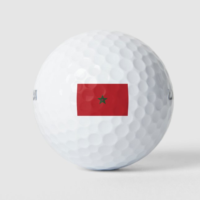 Balles De Golf Drapeau Maroc (Devant)