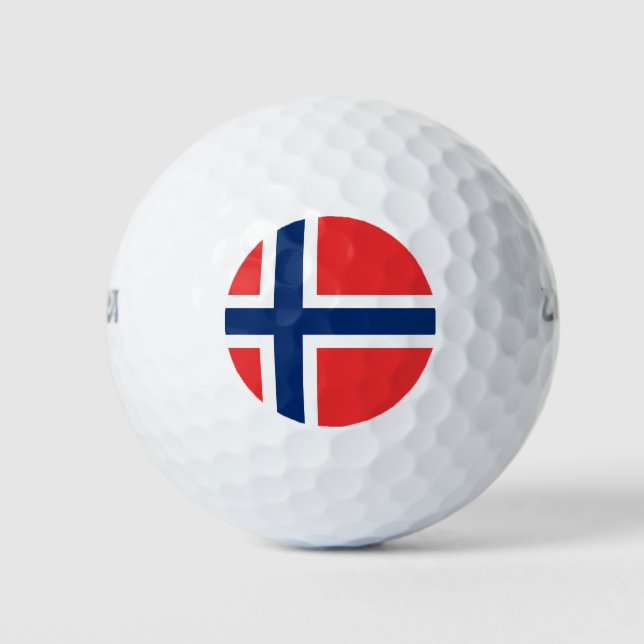 Balles De Golf Drapeau norvégien (Norvège) (Devant)